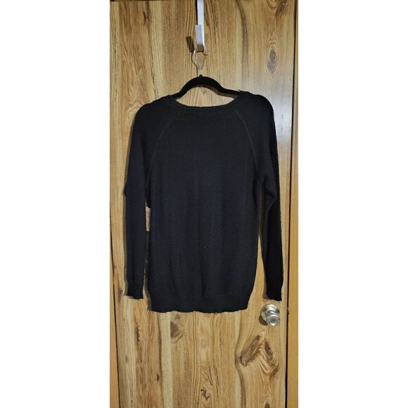 NWT Rachel Roy black long-sleeved cashmere sweater - Picture 7 of 7